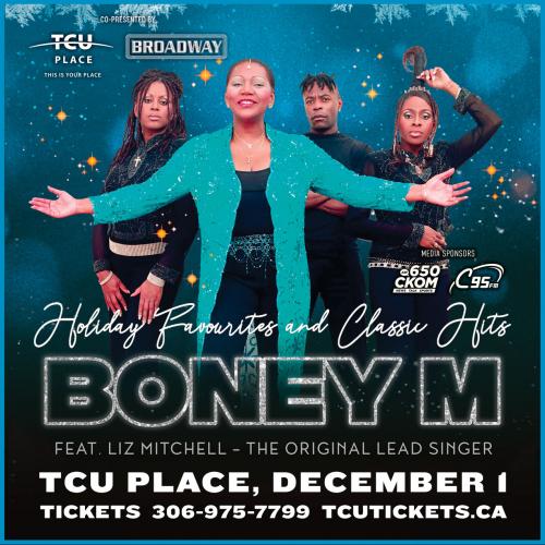 Poster for Boney M at TCU Place!