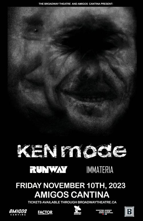 Poster for KEN mode w/ Runway and Immateria @Amigos