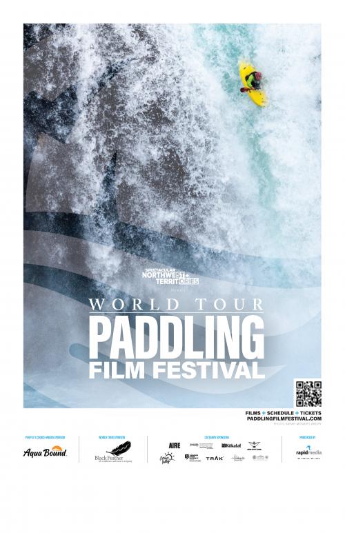 Poster for 2023 Paddling Film Festival World Tour