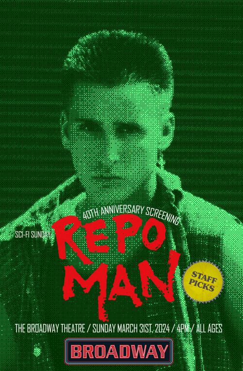 Poster for Repo Man (Sci-Fi Sunday)