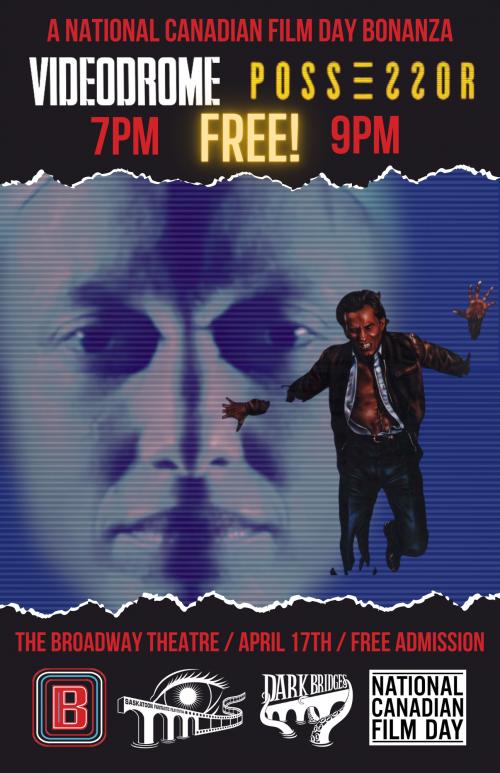 Poster for Videodrome - FREE National Canadian Film Day Screening