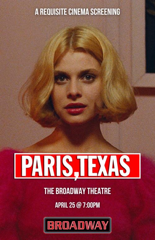 Poster for Paris, Texas - A Requisite Cinema Screening