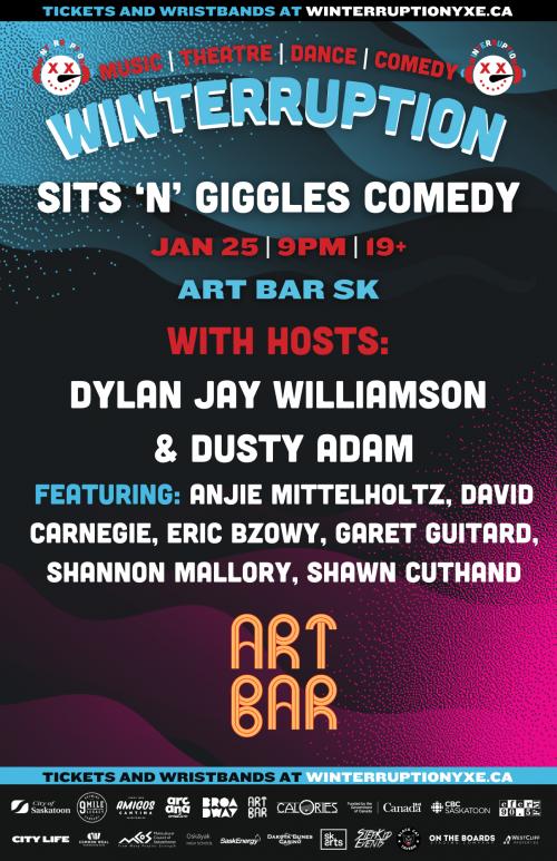 Poster for Sits 'n' Giggles Comedy