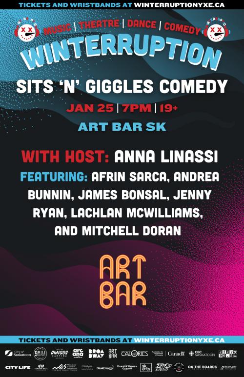 Poster for Sits 'n' Giggles Comedy