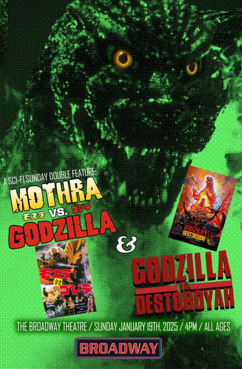 Poster for Mothra Vs Godzilla (Godzilla Sci-fi Sunday Double Feature Pt 1!)