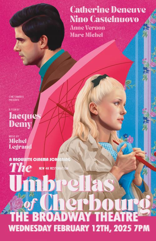 Poster for The Umbrellas of Cherbourg (A Requisite Cinema screening)