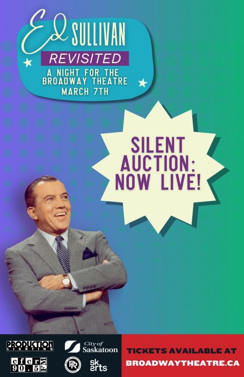 Poster for Broadway Theatre Online Silent Auction