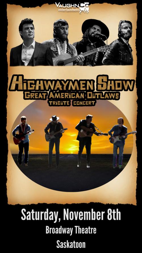 Poster for The Highwaymen Show: Great American Outlaws Tribute Concert