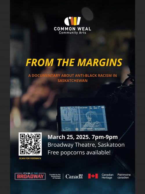 Poster for Common Weal Community Arts Presents: From the Margins