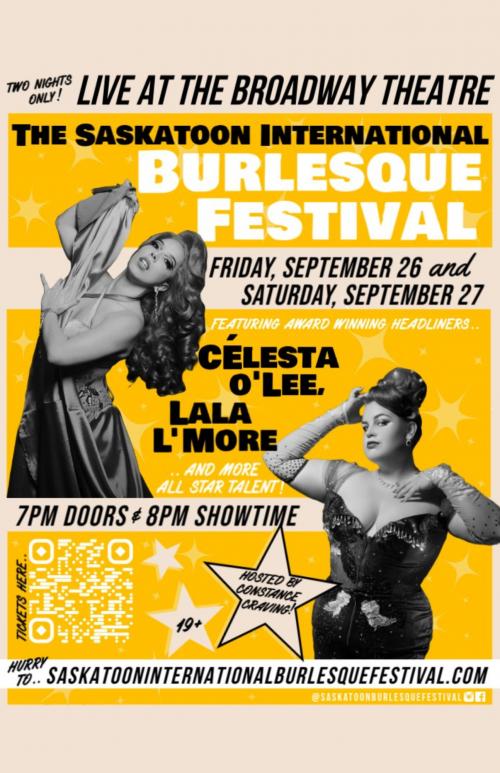 Poster for Saskatoon International Burlesque Festival: Sexy Saturday! 19+