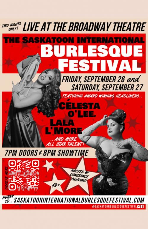 Poster for Saskatoon International Burlesque Festival Combo - Both Nights! 