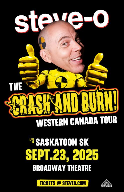 Poster for (2nd Show added!) STEVE-O Crash And Burn Tour 