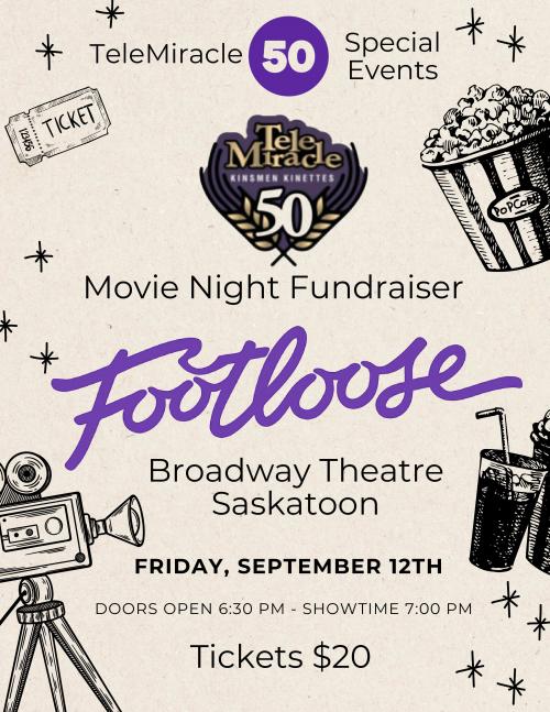 Poster for TeleMiracle 50 Special Events Committee Movie Night: Footloose