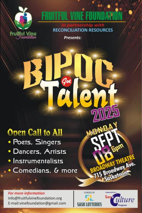 Poster for Fruitful Vine Foundation Presents: BIPOC Got Talent 2025