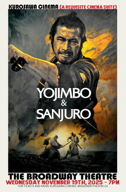 Poster for Yojimbo & Sanjuro double Feature - 2025 Restorations - Kurosawa Cinema