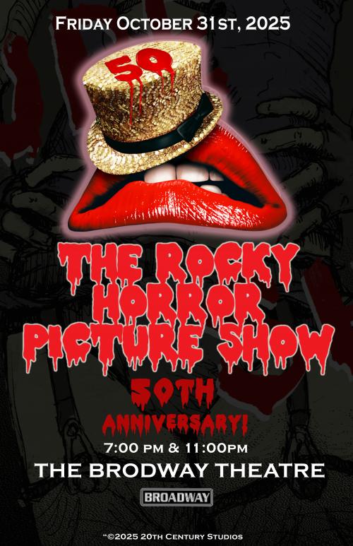 Poster for The Rocky Horror Picture Show - 50th Anniversary Screening: 11PM 