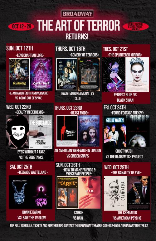 Poster for THE ART OF TERROR SERIES PASS 2025