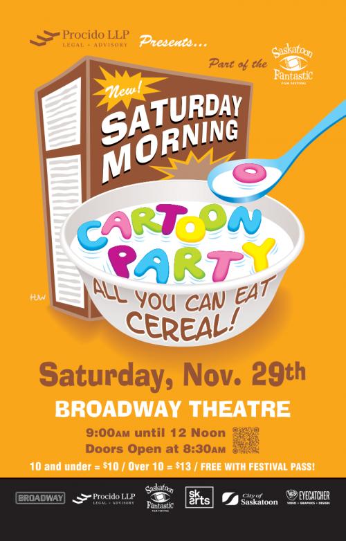 Poster for Saturday Morning All You Can Eat Cereal Cartoon Party! (SFFF 2025)