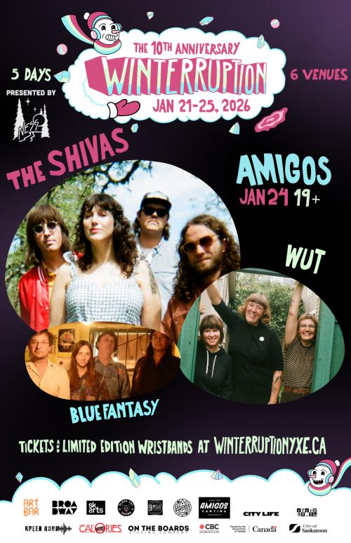 Poster for The Shivas  I WUT I Blue Fantasy (Winterruption YXE 2026)
