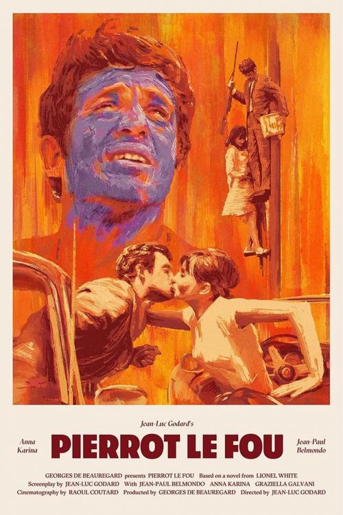 Poster for Pierrot le fou (A Requisite Cinema Showcase of Jean-Luc Godard)