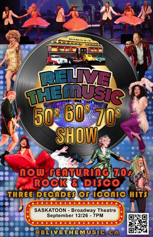 Poster for Relive the Music 50s, 60s & 70s Touring SHOW