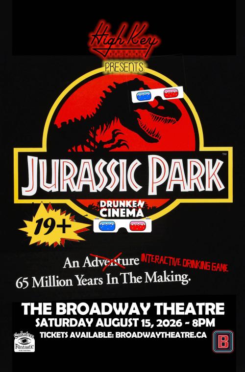 Poster for Jurassic Park  - A Drunken Cinema screening presented by High Key Brewing!