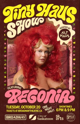 Poster for A Tiny Haus Show with Begonia - SOLD OUT