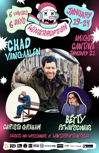 Poster for Chad VanGaalen | Betty Pewapsconias | Christo Graham | Winterruption 