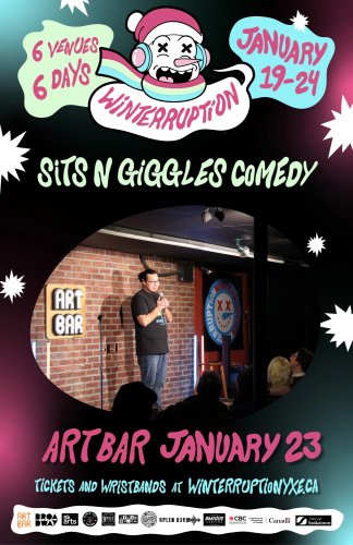 Poster for Sits N Giggles Comedy | Winterruption | 7PM Show