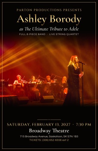 Poster for Ashley Borody As The Ultimate Tribute to ADELE