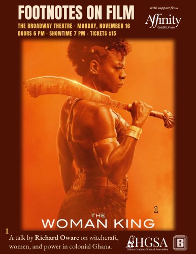 Poster for The Woman King (A Footnotes on film Screening w/ Richard Oware)